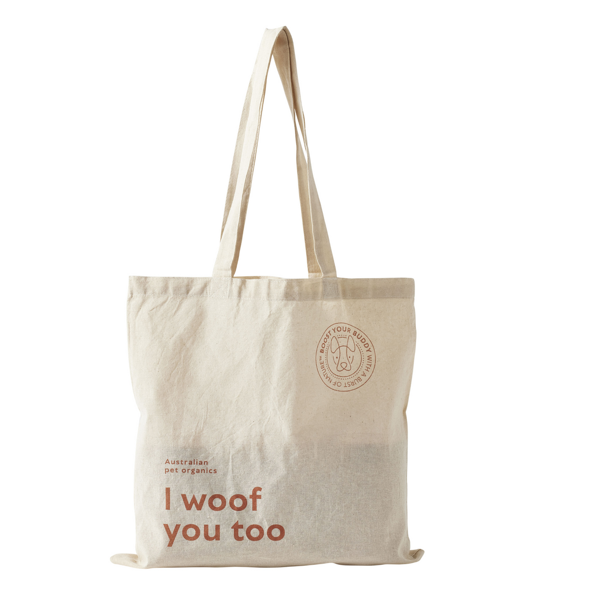 I Woof You Too Certified Organic Cotton Tote Bag